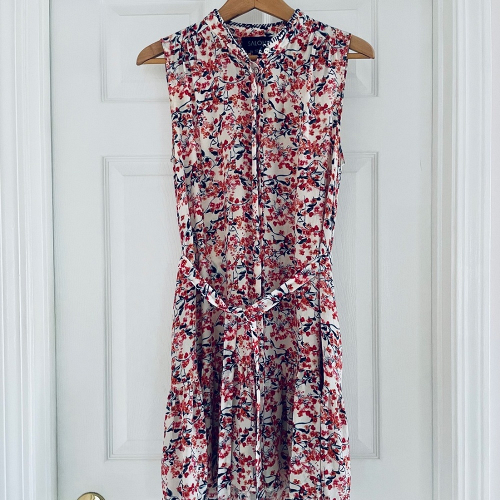 Saloni Ruffled Mini Dress - Size 6, 100% Silk